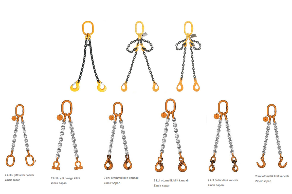 İki Bacaklı Zincir Sapan