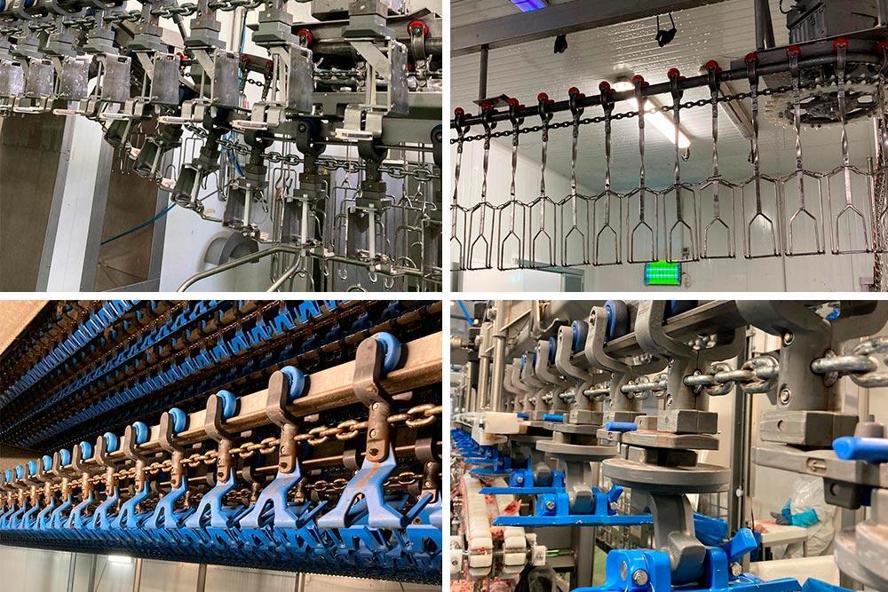 Tavuk Kesimhanelerinde Kullanılan Konveyör Zincirleri