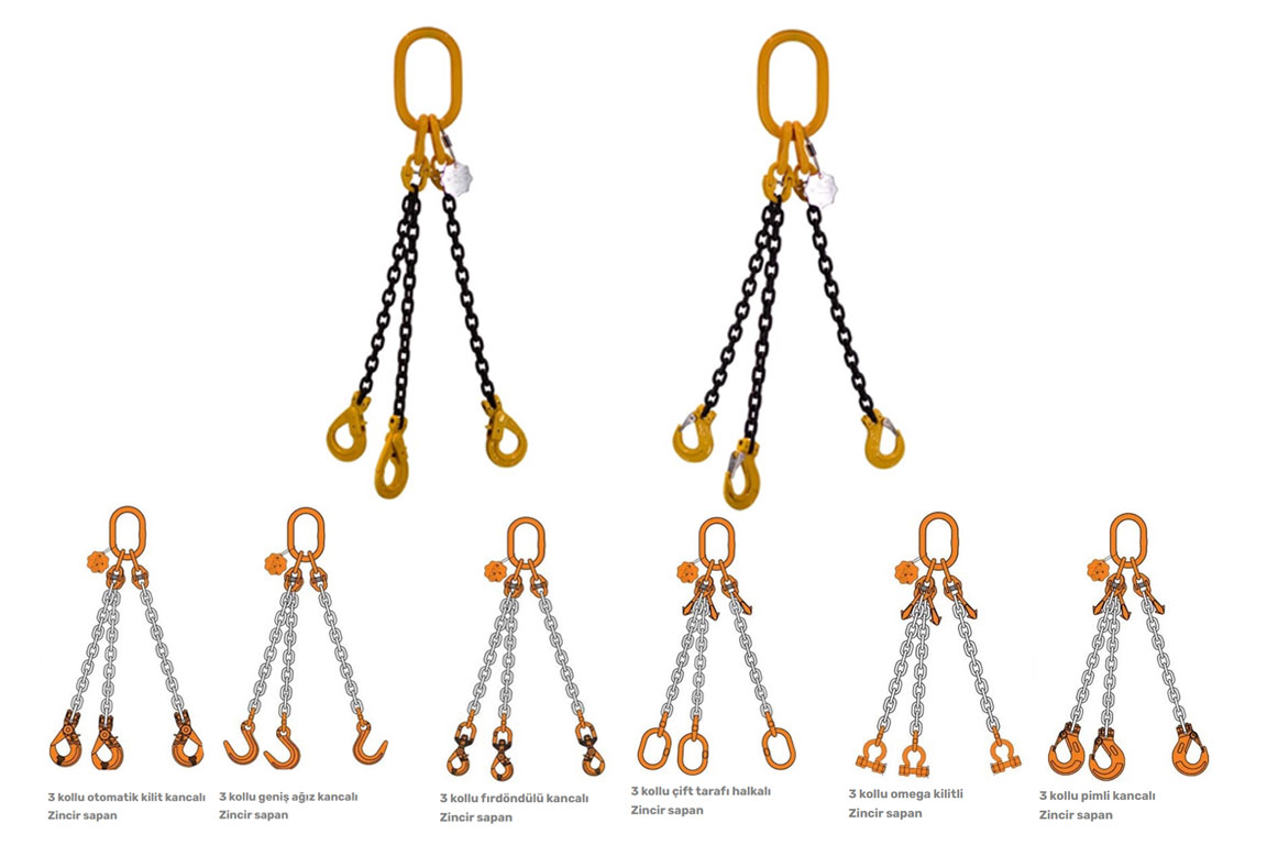 Üç Bacaklı Zincir Sapan